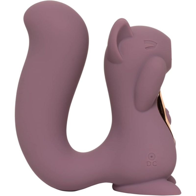 Вибратор вакуумный в форме белочки Sweet Em, фиолетовый вид 4