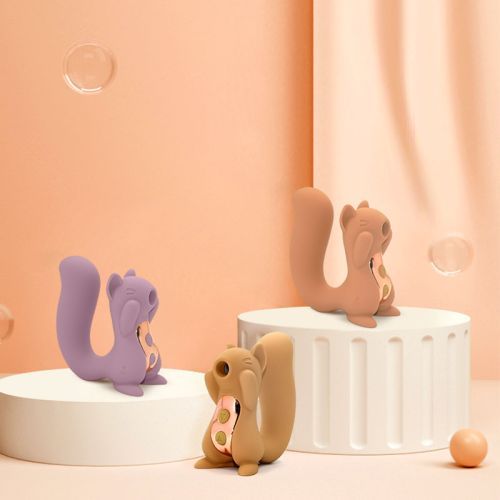 Вакуумний вібратор у формі білочки Sweet Em, фіолетовий вид 7