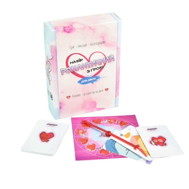 Настольная игра «Романтический набор с игрой» на украинском языке вид 3
