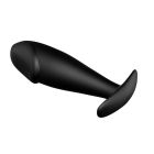 Анальна пробка силіконова Pretty Love Special Anal Stimulation, черная, 10 х 3 см вид 5