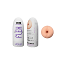 Мастурбатор-анус в колбе Alive Flex Anal M бежевый, 16 х 6.5 см