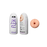 Мастурбатор-анус в колбі Alive Flex Anal M бежевий, 16 х 6.5 см