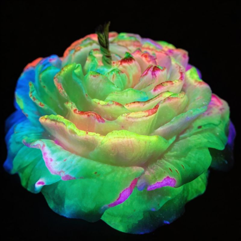 Свічка Півонія низькотемпературна люмінесцентна GlowKink різнокольорова, VIP-концентрація, 91 г вид 2