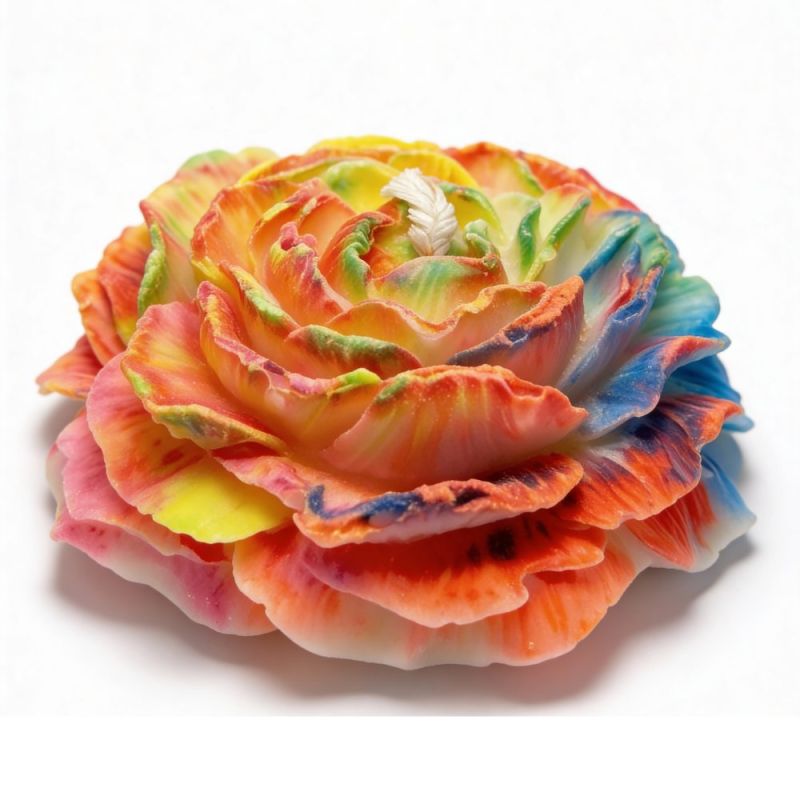 Свічка Півонія низькотемпературна люмінесцентна GlowKink різнокольорова, VIP-концентрація, 91 г вид 3