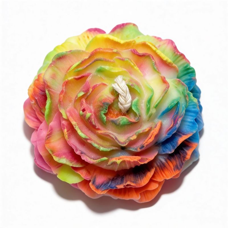 Свічка Півонія низькотемпературна люмінесцентна GlowKink різнокольорова, VIP-концентрація, 91 г вид 5