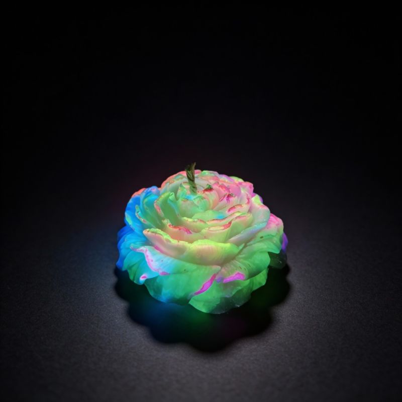 Свічка Півонія низькотемпературна люмінесцентна GlowKink різнокольорова, VIP-концентрація, 91 г вид 6