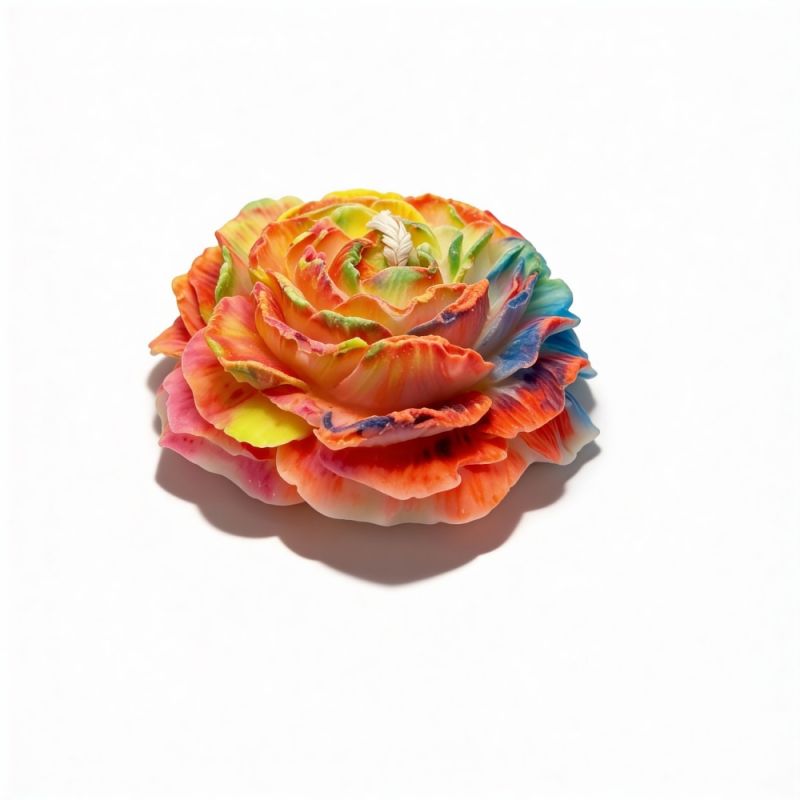 Свеча Пион низкотемпературная люминесцентная GlowKink разноцветная, VIP-концентрация, 91 г вид 7