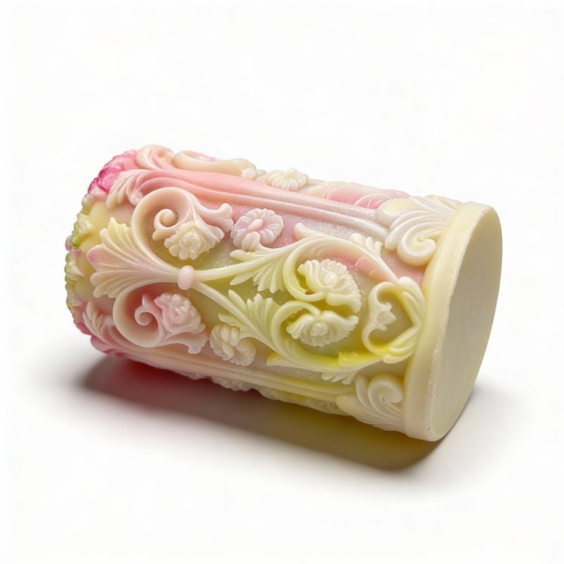 Свічка низькотемпературна люмінесцентна рельєфна GlowKink VIP-концентрація, різнокольорова, 233 г вид 8