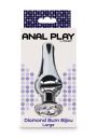 Анальна пробка металева TOY JOY Diamond, L, 13 × 9,5 см