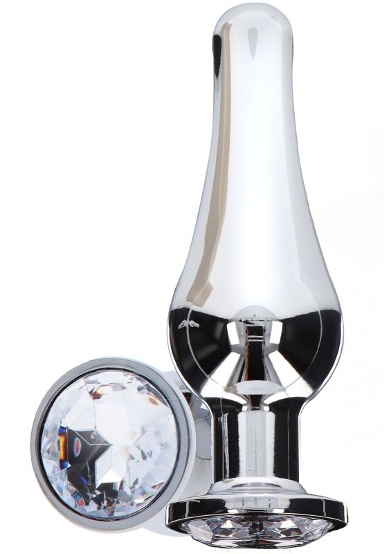 Анальная пробка металлическая TOY JOY Diamond, L, 13 × 9,5 см вид 3