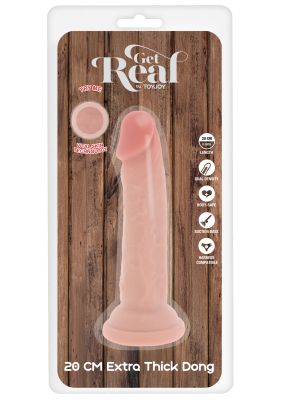 Фалоімітатор реалістичний на присосці TOY JOY Deluxe Dual Density, 20 × 5 см
