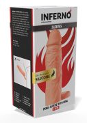 Насадка на пеніс з ерекційним кільцем Hidden Desire INFERNO, 15 × 4,5 см