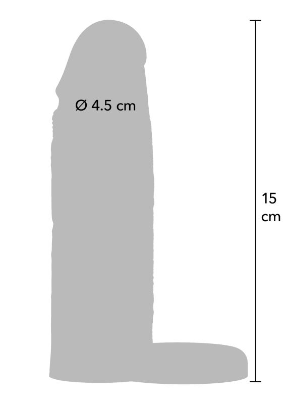 Насадка на пенис с эрекционным кольцом Hidden Desire INFERNO, 15 × 4,5 см вид 8