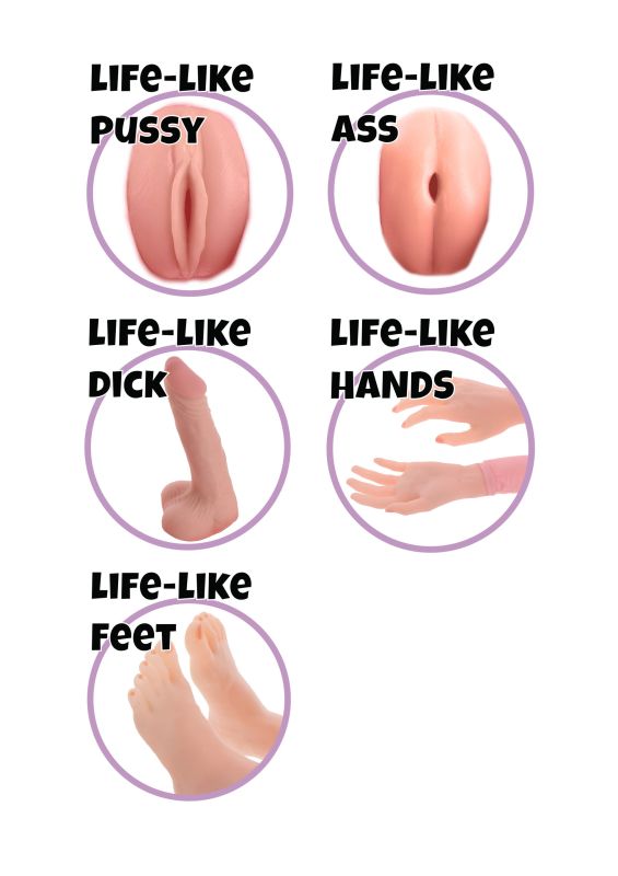 Секс-кукла Hidden Desire Shemale Taylor с членом, вагиной и анусом, с проводным пультом вид 4