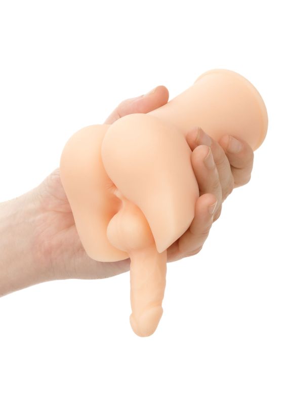 Мастурбатор реалістичний CalExotics The Wrestler Ass Stroker, попка з пенісом, 19,8 x 9 см вид 5