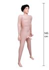 Секс-кукла Hidden Desire Fuck Dolls с фалоимитатором и анусом, с пультом, бежевая, 145 см вид 3