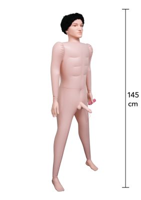 Секс-лялька Hidden Desire Fuck Dolls з фалоімітатором і анусом, з пультом, бежева, 145 см