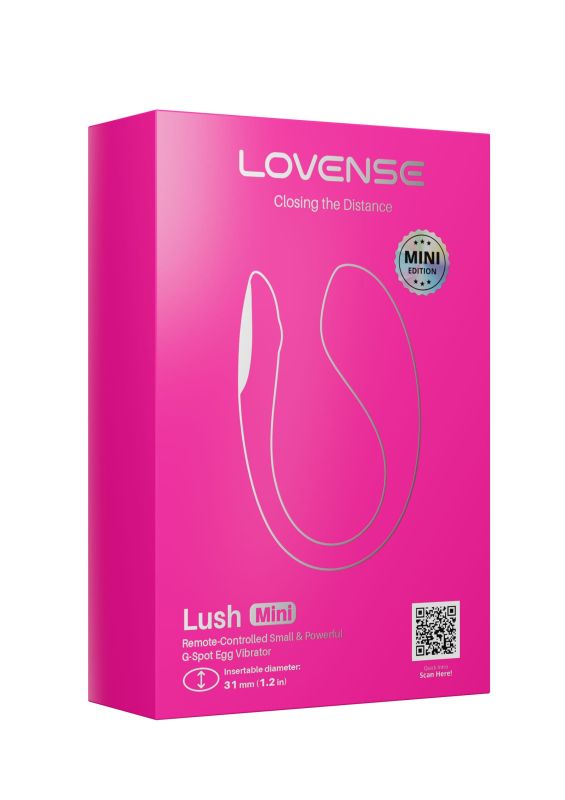 Смарт-віброяйце Lovense Lush Mini для точки G, з керуванням через додаток, рожеве вид 3