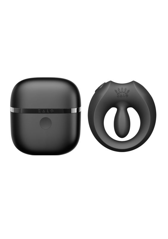 Ерекційне віброкільце Zalo Apis в кейсі, з додатком, чорне, 6,3 × 3,2 см вид 4