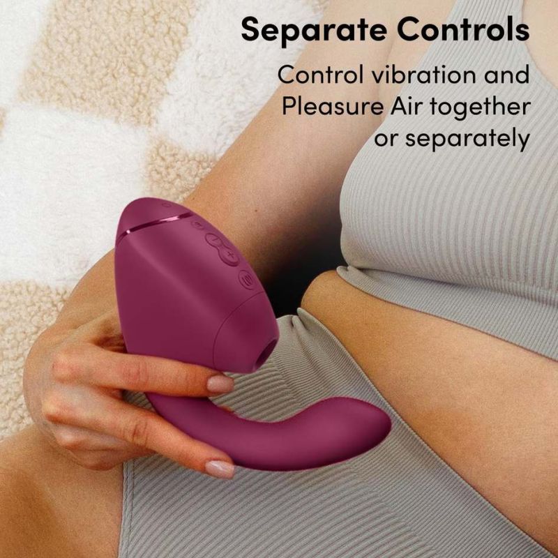 Вибратор-стимулятор вакуумный Womanizer Next Duo Dusky Pink для точки G, розовый вид 21