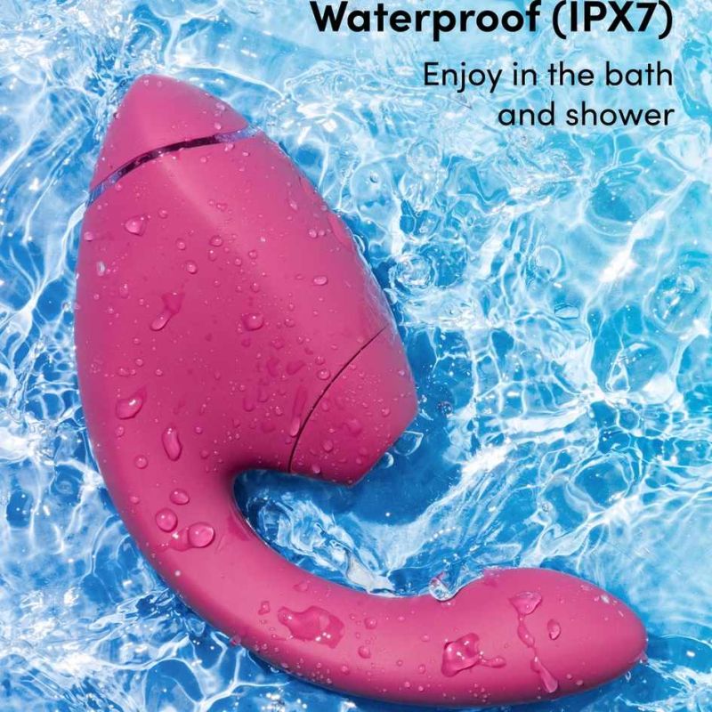 Вибратор-стимулятор вакуумный Womanizer Next Duo Dusky Pink для точки G, розовый вид 23