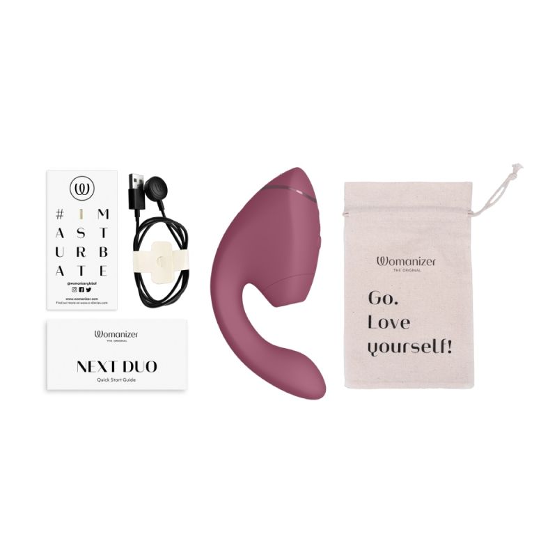 Вибратор-стимулятор вакуумный Womanizer Next Duo Dusky Pink для точки G, розовый вид 52
