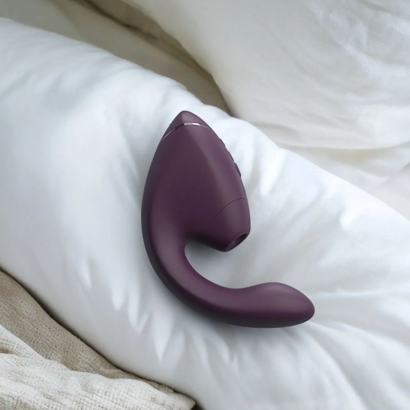 Вибратор-стимулятор вакуумный Womanizer Next Duo Dark Purple для точки G, фиолетовый вид 7