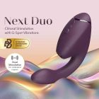 Вибратор-стимулятор вакуумный Womanizer Next Duo Dark Purple для точки G, фиолетовый вид 8
