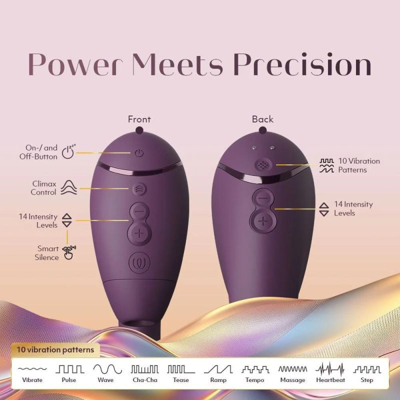 Вибратор-стимулятор вакуумный Womanizer Next Duo Dark Purple для точки G, фиолетовый вид 12