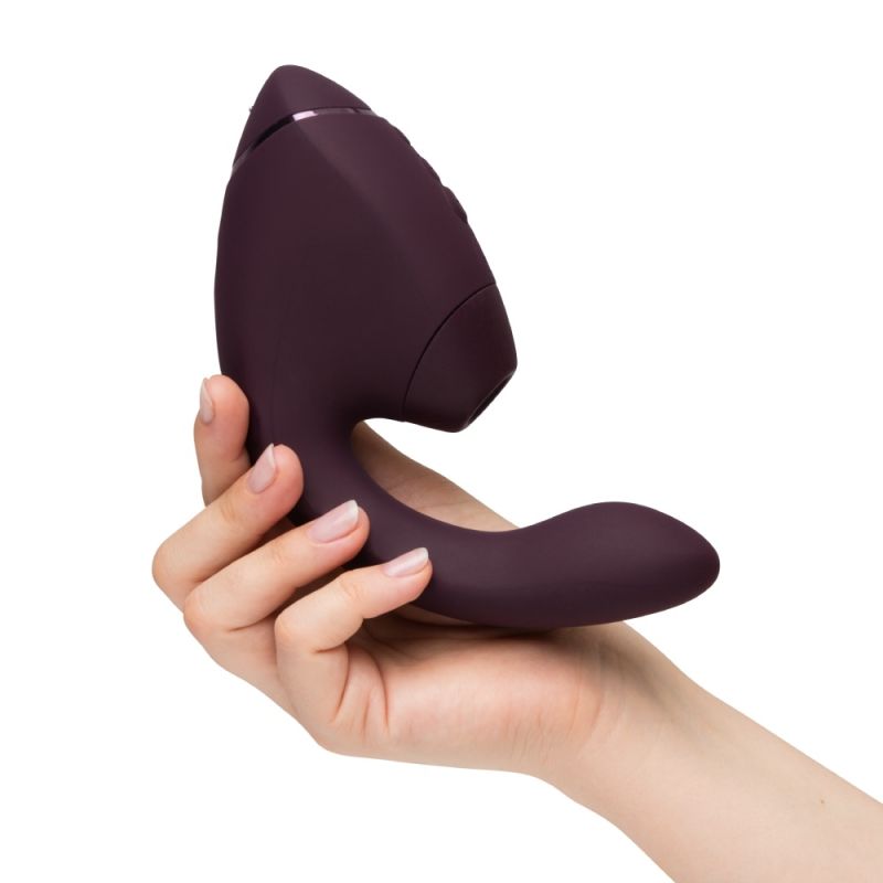 Вибратор-стимулятор вакуумный Womanizer Next Duo Dark Purple для точки G, фиолетовый вид 26