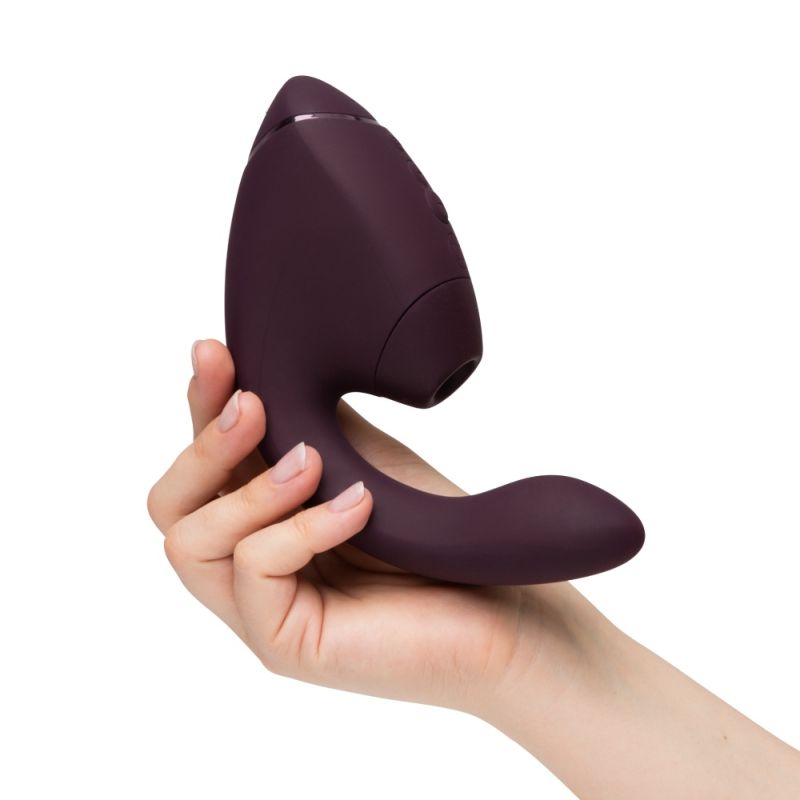 Вибратор-стимулятор вакуумный Womanizer Next Duo Dark Purple для точки G, фиолетовый вид 27