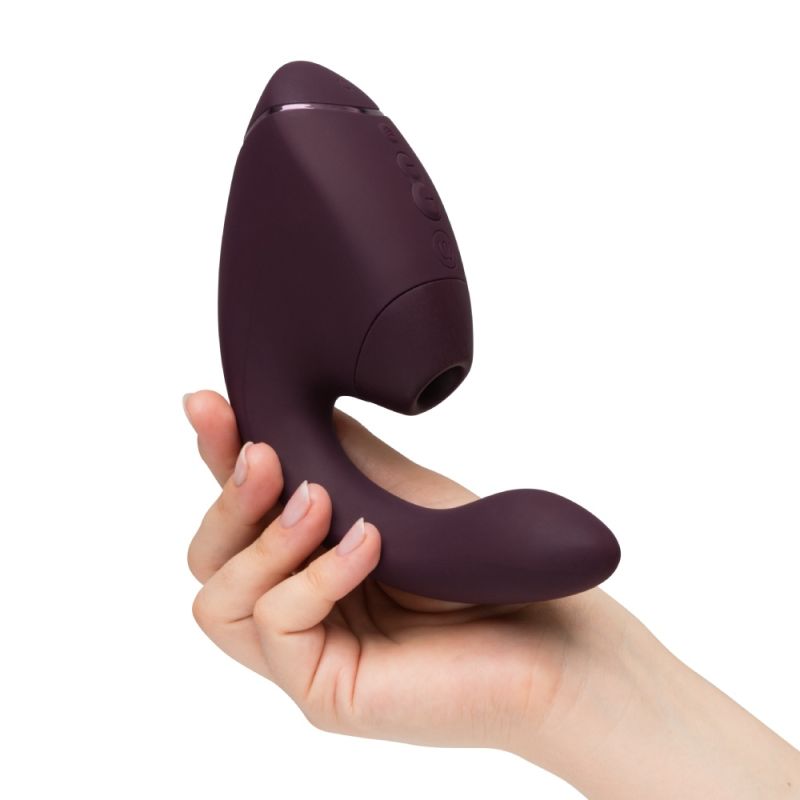 Вибратор-стимулятор вакуумный Womanizer Next Duo Dark Purple для точки G, фиолетовый вид 28