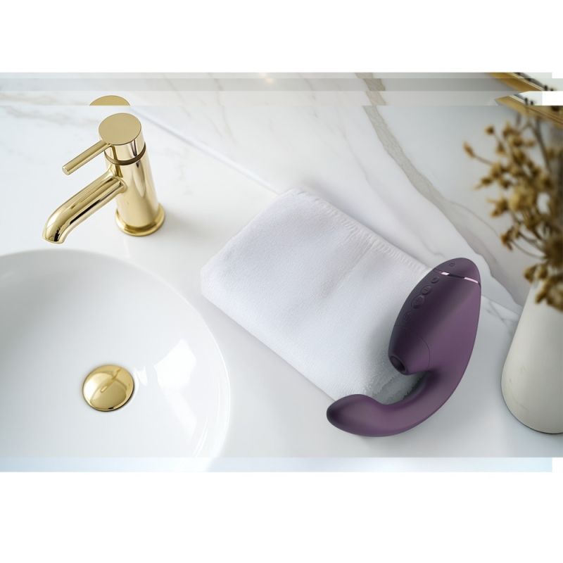 Вибратор-стимулятор вакуумный Womanizer Next Duo Dark Purple для точки G, фиолетовый вид 34