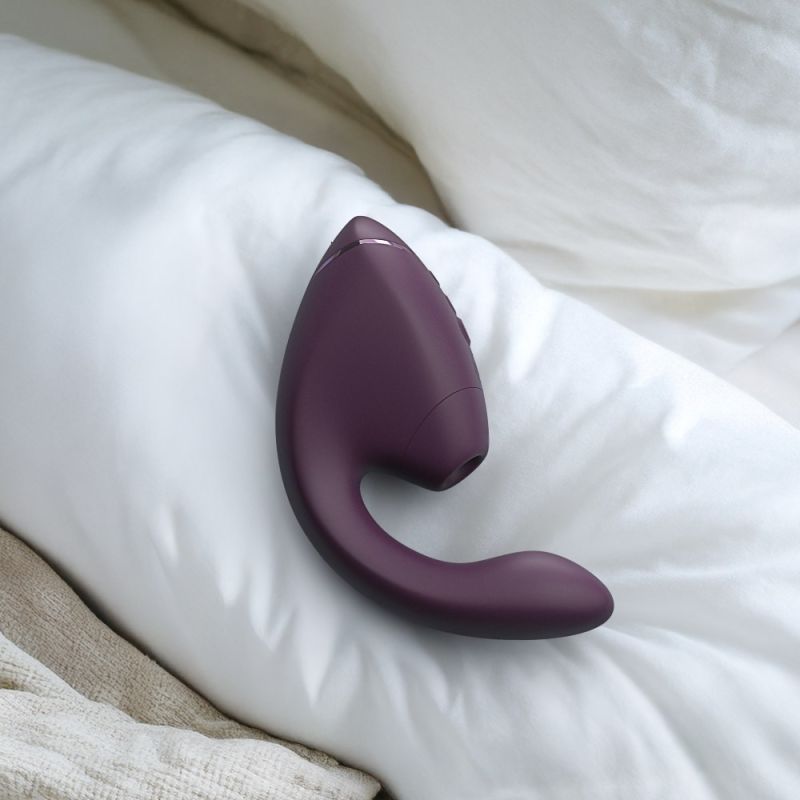 Вибратор-стимулятор вакуумный Womanizer Next Duo Dark Purple для точки G, фиолетовый вид 35