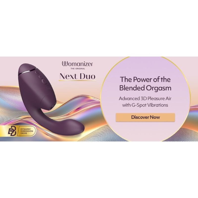 Вибратор-стимулятор вакуумный Womanizer Next Duo Dark Purple для точки G, фиолетовый вид 38