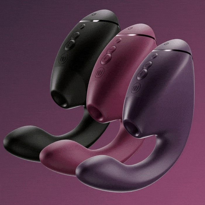 Вибратор-стимулятор вакуумный Womanizer Next Duo Dark Purple для точки G, фиолетовый вид 39