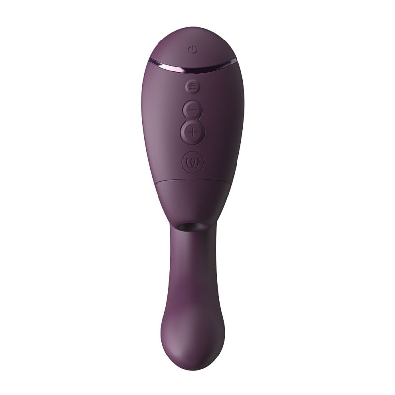 Вибратор-стимулятор вакуумный Womanizer Next Duo Dark Purple для точки G, фиолетовый вид 56