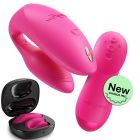 Вібратор для пар We-Vibe Chorus Pro Electric Pink з пультом і додатком, рожевий вид 2