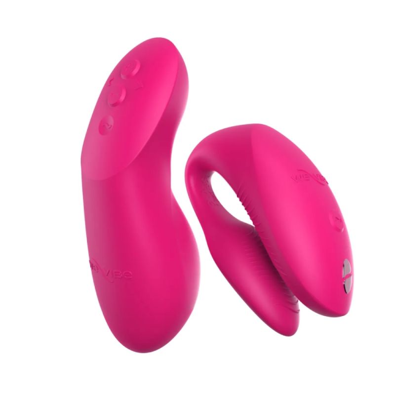 Вібратор для пар We-Vibe Chorus Pro Electric Pink з пультом і додатком, рожевий вид 6