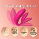 Вібратор для пар We-Vibe Chorus Pro Electric Pink з пультом і додатком, рожевий вид 12