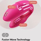 Вибратор для пар We-Vibe Chorus Pro Electric Pink с пультом и приложением, розовый вид 18