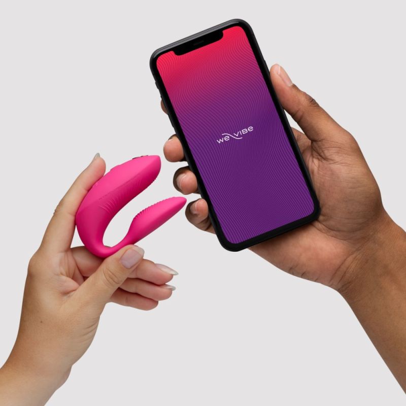 Вібратор для пар We-Vibe Chorus Pro Electric Pink з пультом і додатком, рожевий вид 30