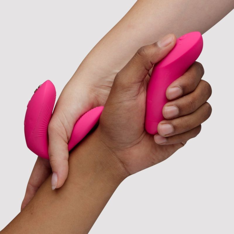 Вибратор для пар We-Vibe Chorus Pro Electric Pink с пультом и приложением, розовый вид 36