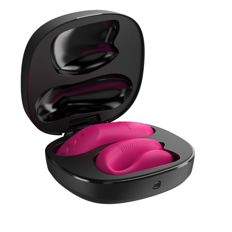 Вібратор для пар We-Vibe Chorus Pro Electric Pink з пультом і додатком, рожевий вид 37