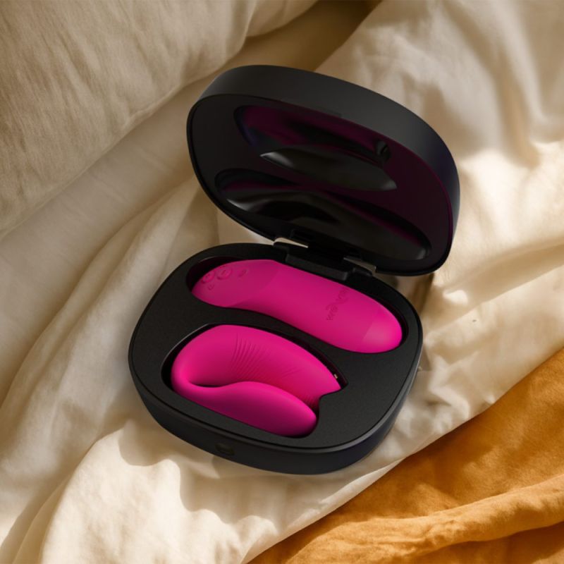 Вібратор для пар We-Vibe Chorus Pro Electric Pink з пультом і додатком, рожевий вид 47