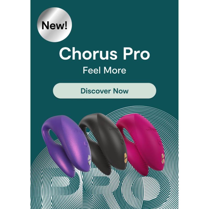 Вибратор для пар We-Vibe Chorus Pro Electric Pink с пультом и приложением, розовый вид 57