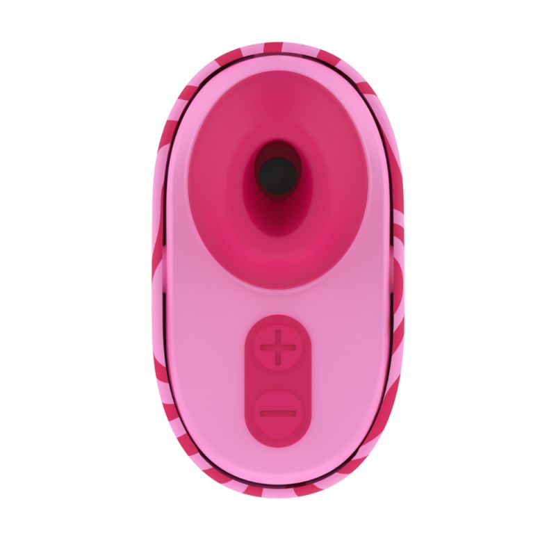 Вакуумный стимулятор клитора ROMP Spin в тревел-формате, розовый вид 6
