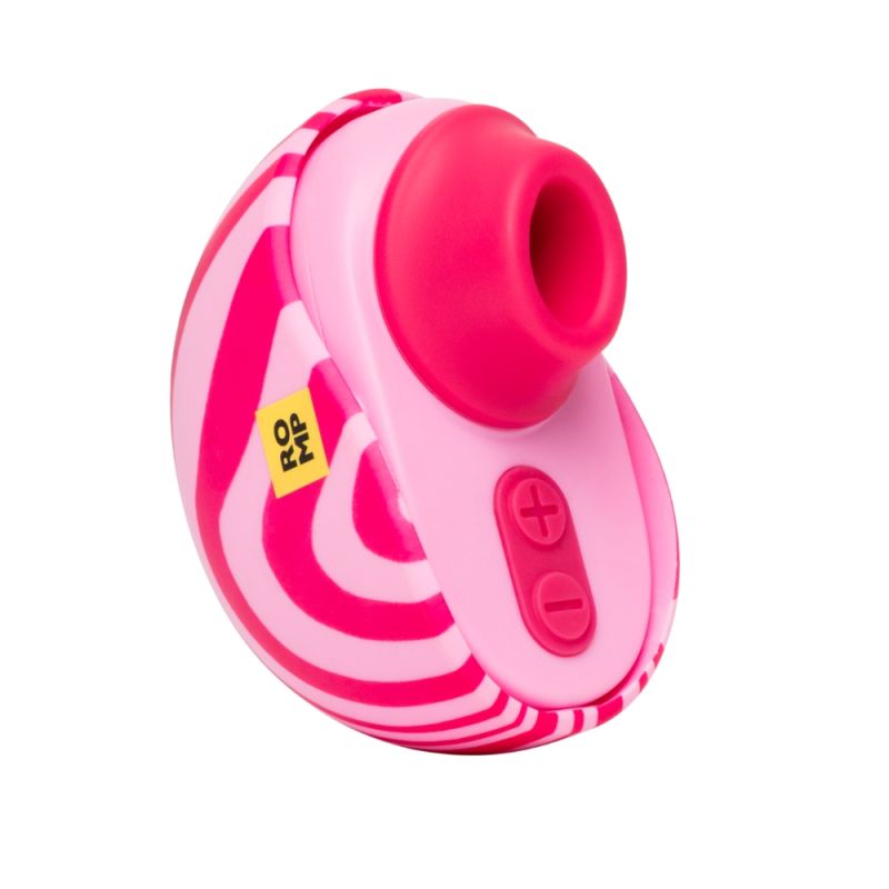 Вакуумный стимулятор клитора ROMP Spin в тревел-формате, розовый вид 7