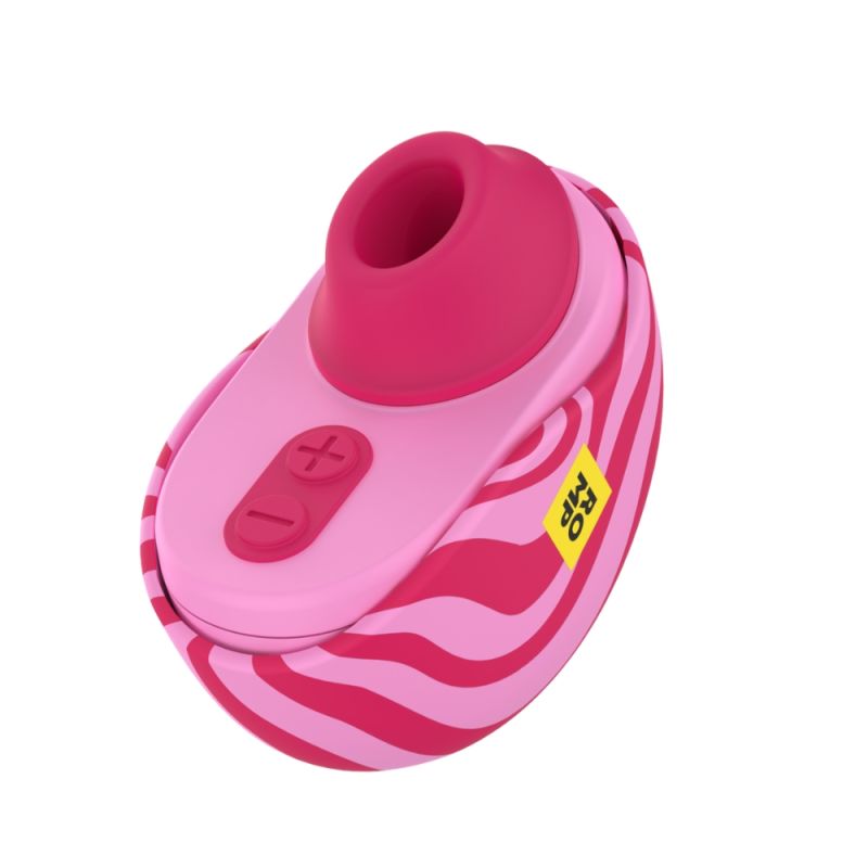 Вакуумный стимулятор клитора ROMP Spin в тревел-формате, розовый вид 8