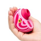 Вакуумный стимулятор клитора ROMP Spin в тревел-формате, розовый вид 12